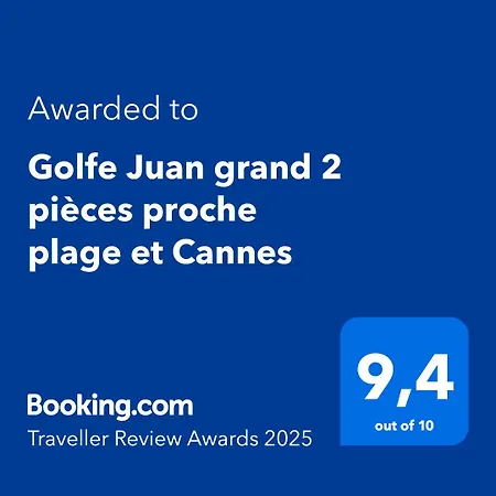 Golfe Juan Grand 2 Pieces Proche Et Cannes Lägenhet Vallauris